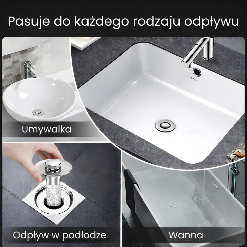 AquaSafe - Uniwersalne sitko do odpływu
